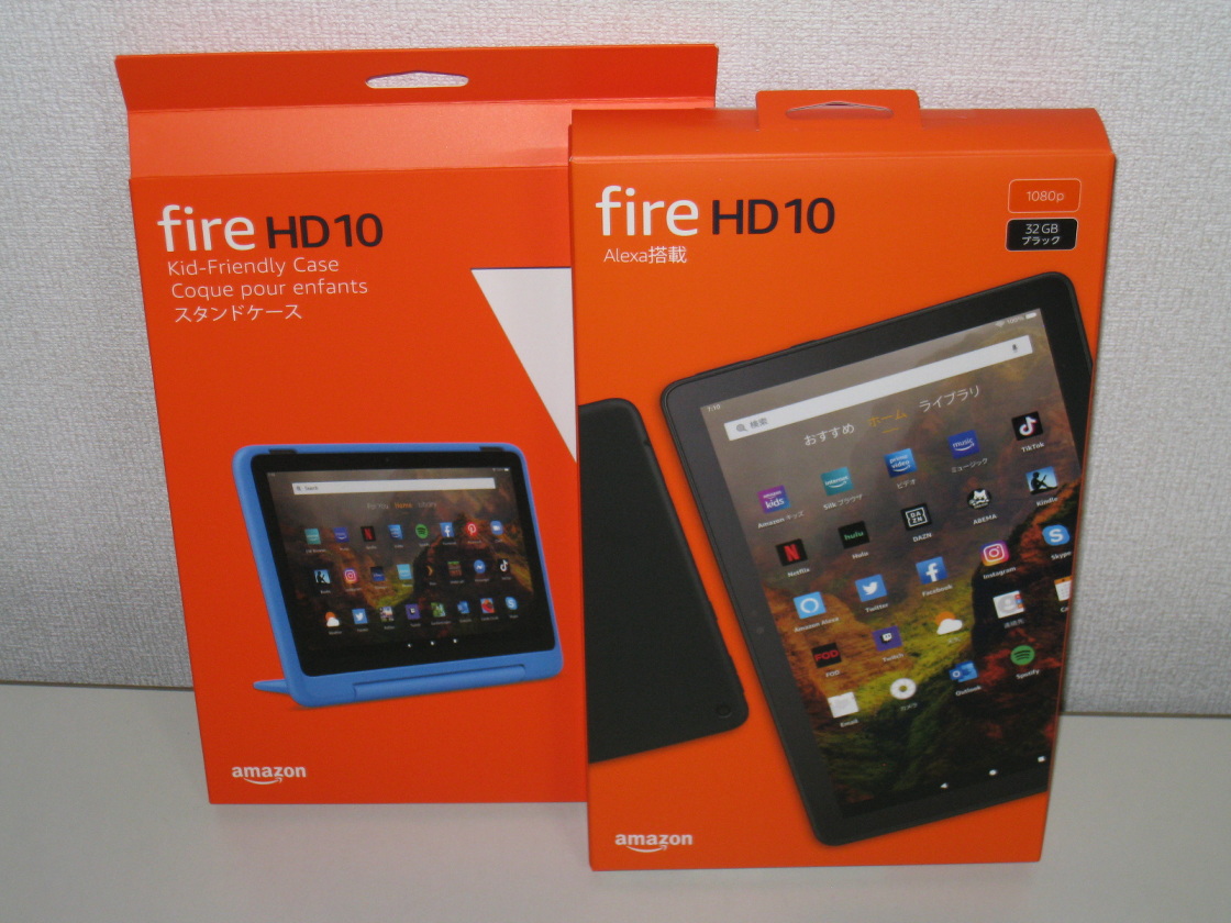 Amazon Fire HD 10タブレット＋純正スタンドケース(ブラック)